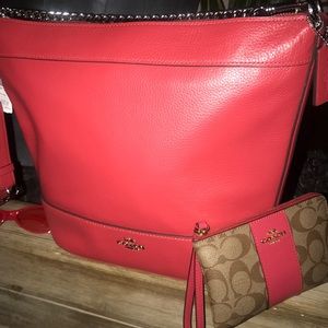 Red Coach Bag - Brand New!